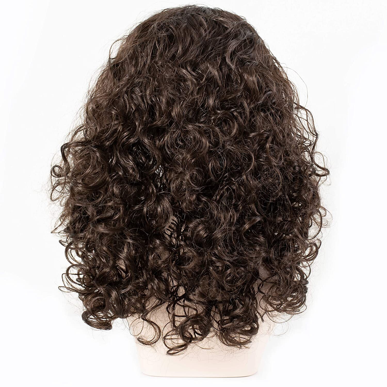 Onedor Kids Long Curly Hair Halloween Cosplay Wig (Chocolate Brown Brunette)