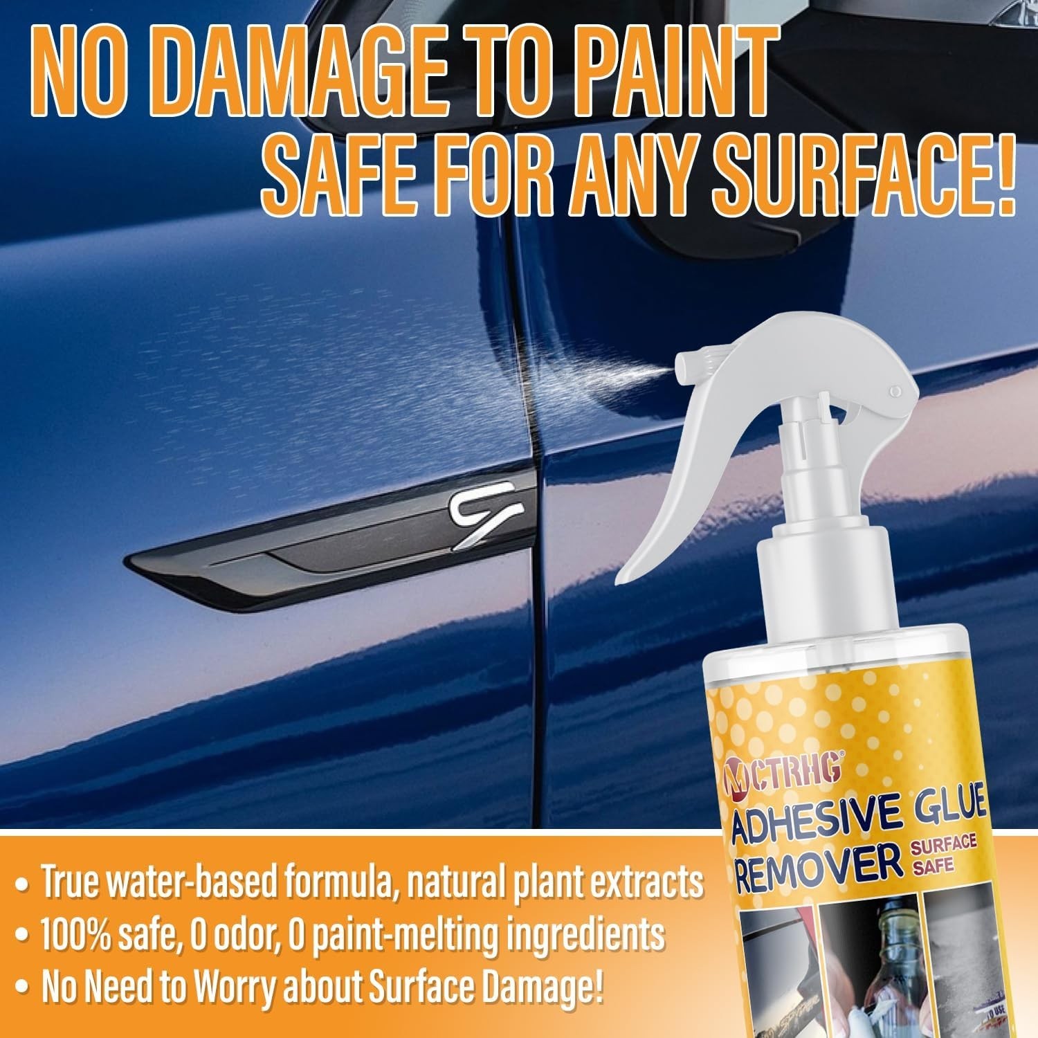 Adhesive Remover, 3.3 fl.oz Sticker Remover Spray for Labels, Glue Remover wi…