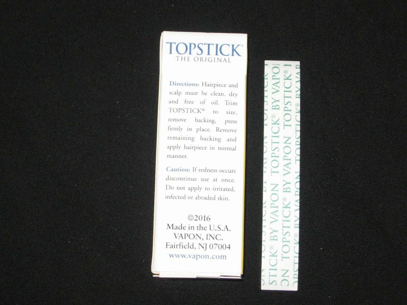 Vapon Topstick® Clear Tape Mens Grooming 1/2″ Topstick/“A” Curve/1″X 3″ 50 Pcs.