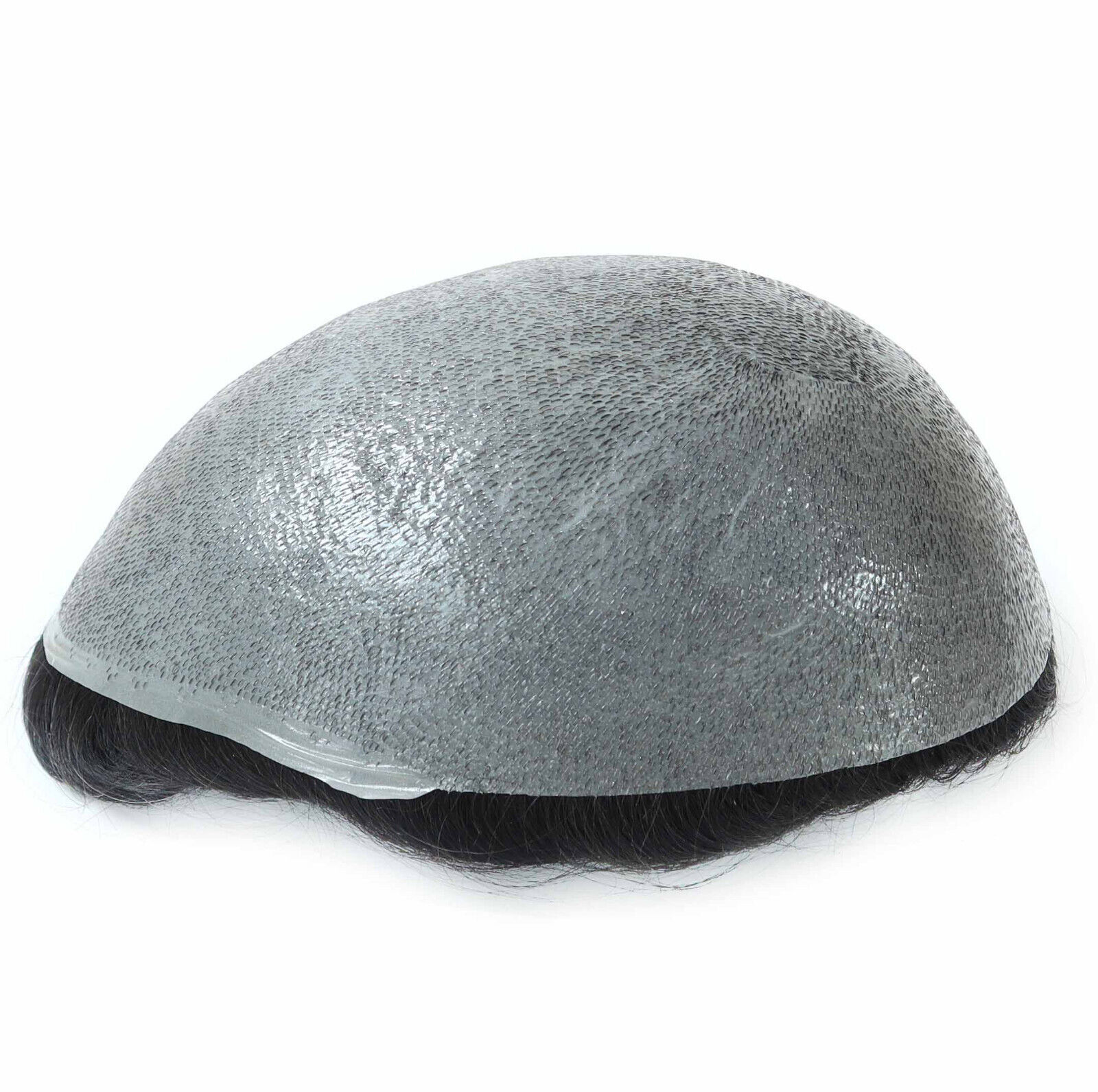 Toupee For Men Human Super Thin Skin V Looped Men Hairpieces Wig Black Colored