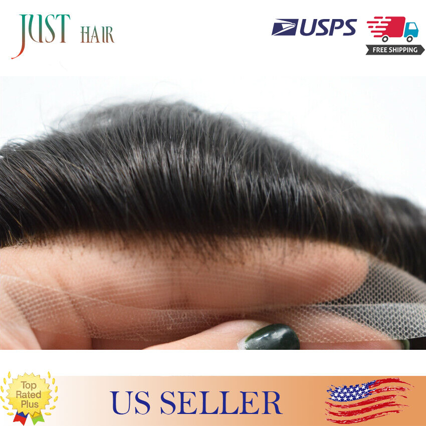 Natural Hairline French Lace Mens Toupee Full Lace Hairpieces Repalcement System