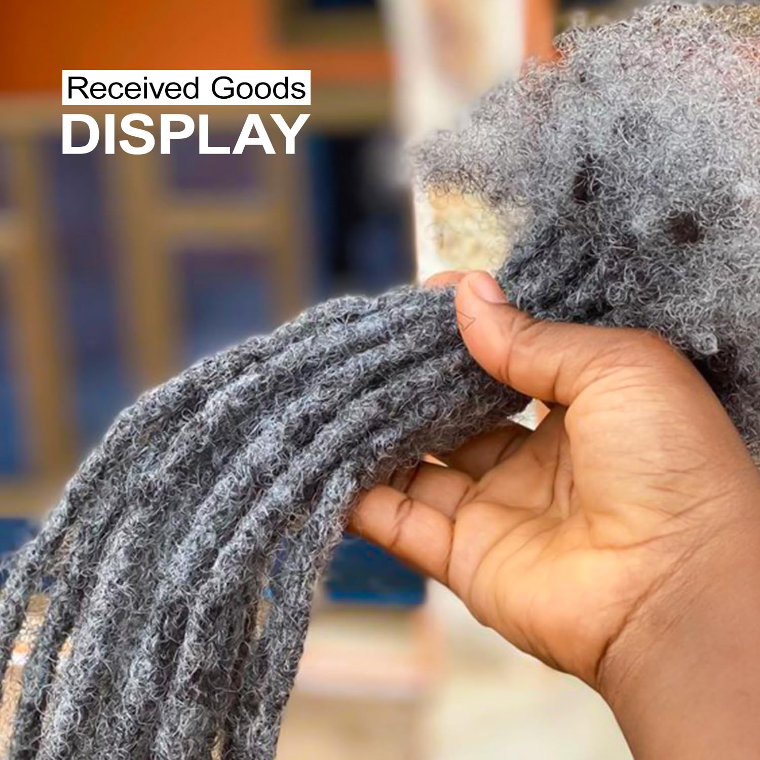 Vlliyava Loceast Salt And Pepper Grey Black Loc Extensions 100 Human Hair 0.6Cm
