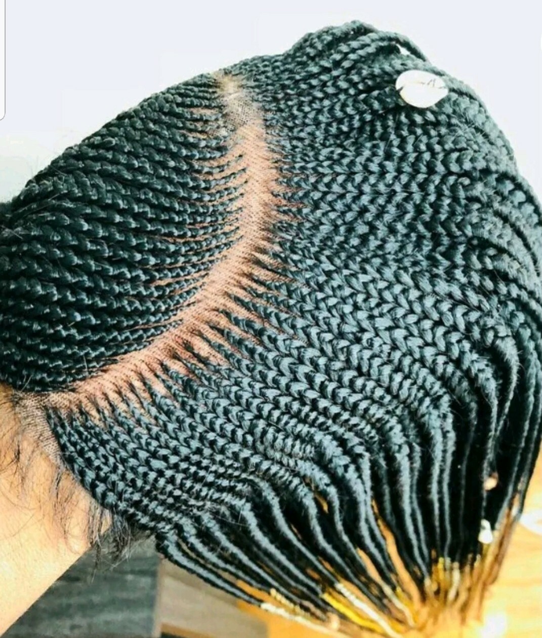 Braided wig:Handmade Cornrows & lemonade braids wigs,PRE-ORDER ONLY.2-3WEEKS.USA