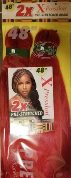Sensationnel 100% Kanekalon 2X X-Pression PRE STRETCHED BRAID 48