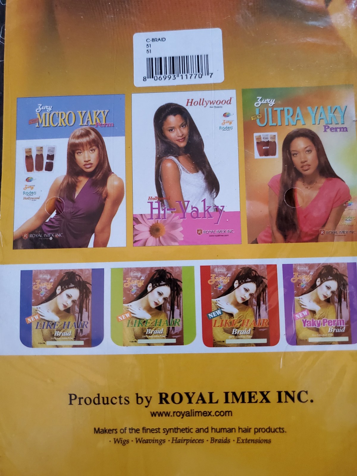 4 Pack Zury 100% Kanekalon Like Hair 24″ wigs/braids/exts color “51” black/grey