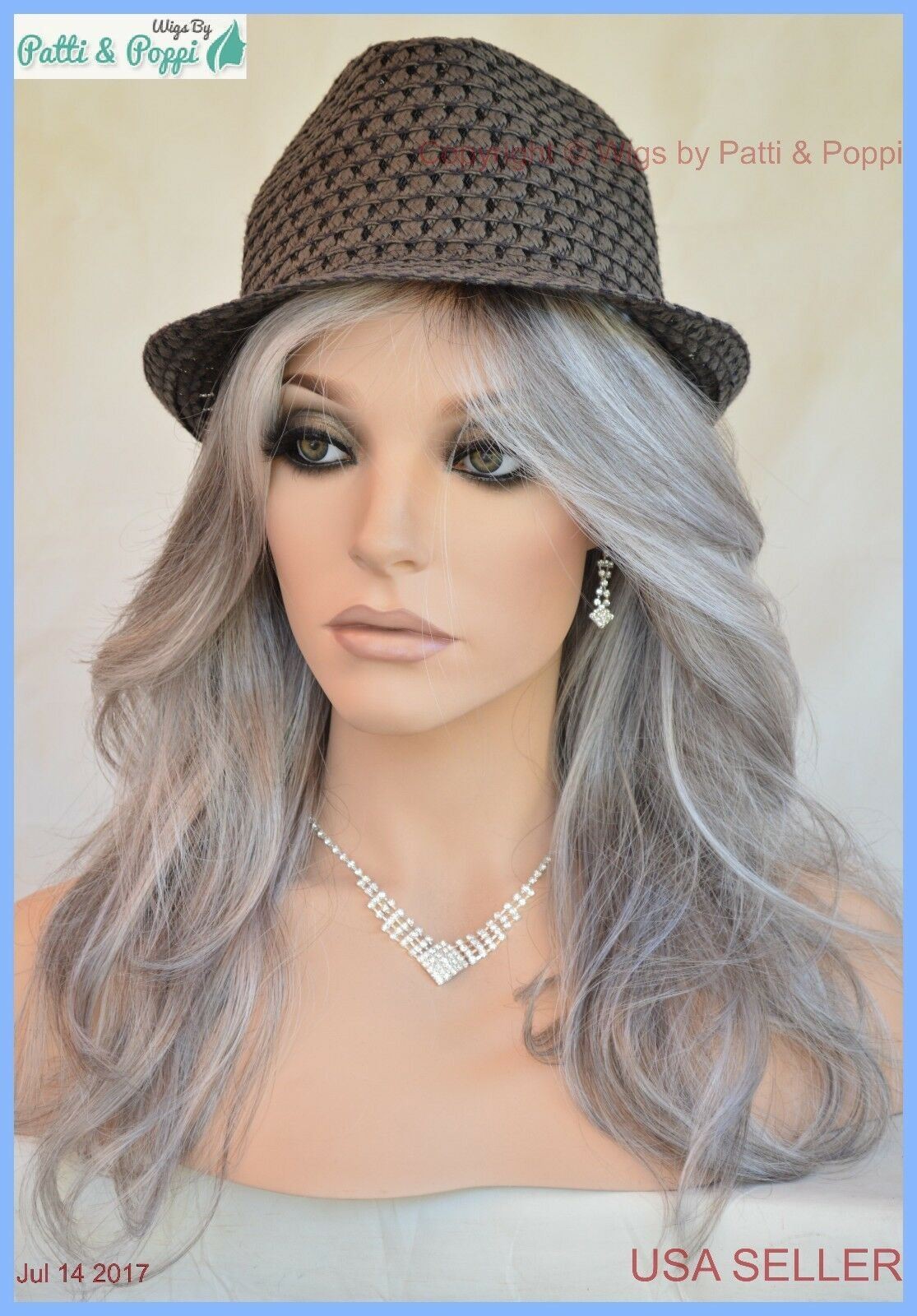 Orchid | Lace Front W Lace Part Wig Estetica GREY ROOTED CROMERT1B MUST SEE