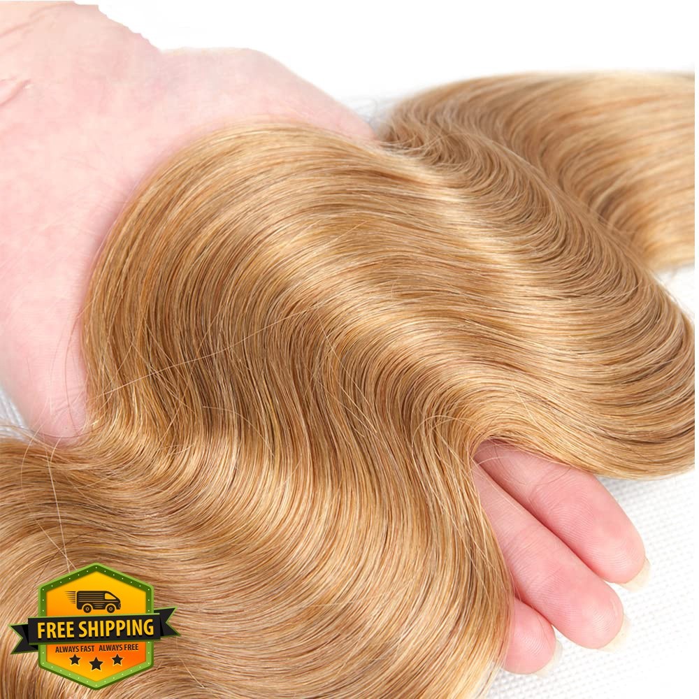 Shoaiye Honey Blonde #27 Body Wave 24 26 28 Inch Bundles
