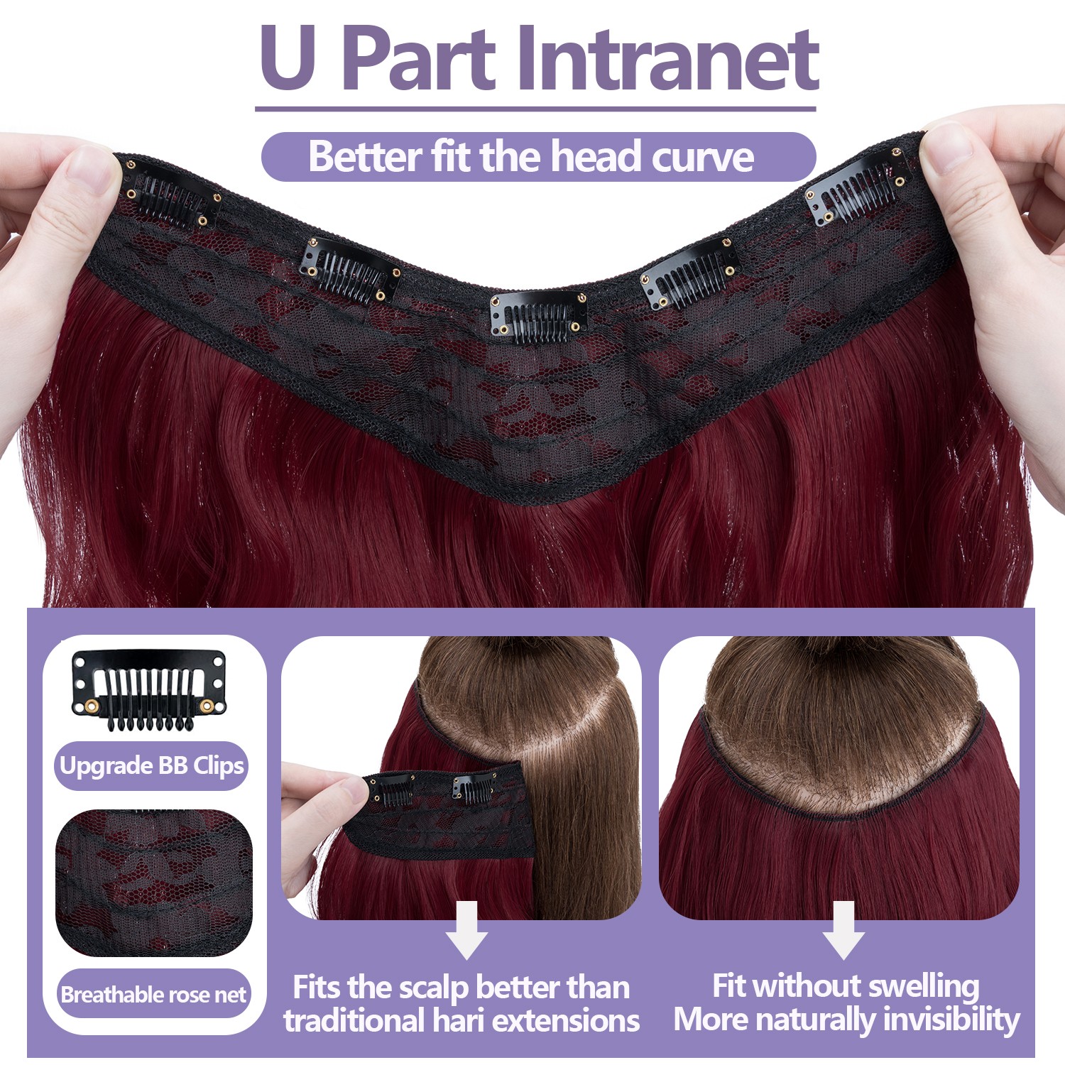 1PCS THICK 100% Real Natural Clip in AS Human Hair Extensions Full Head Straight