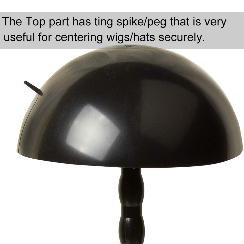 Wig Stand Plastic Hat Display Wig Head Holders Mannequin Head/Stand Portable …