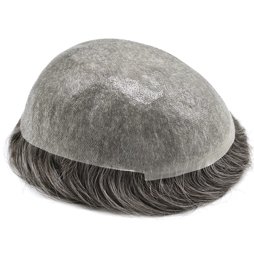 Ultra Thin Skin Mens Toupee Hairpiece Invisible Poly PU Hair Replacement Systems