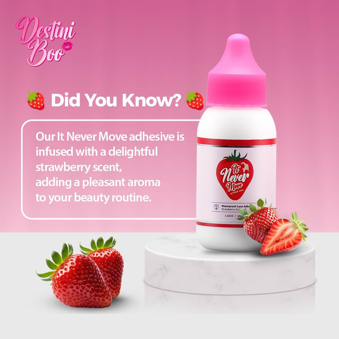 DESTINI BOO Lace Glue (Wigs and Hair) – Strawberry ( 20ml / 30ml / 40ml )