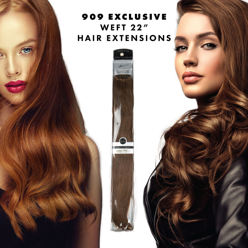 909 Exclusive Weft by The Hair Shop Remy Human Hair Extensions 90g 22″