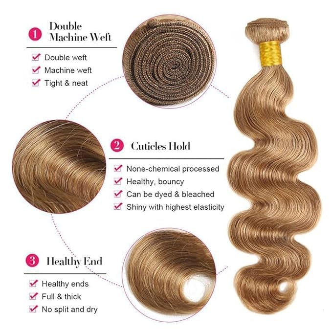 Wahairse Human Hair Bundles Body Wave 27 Color Human Hair Unprocessed Brazilian