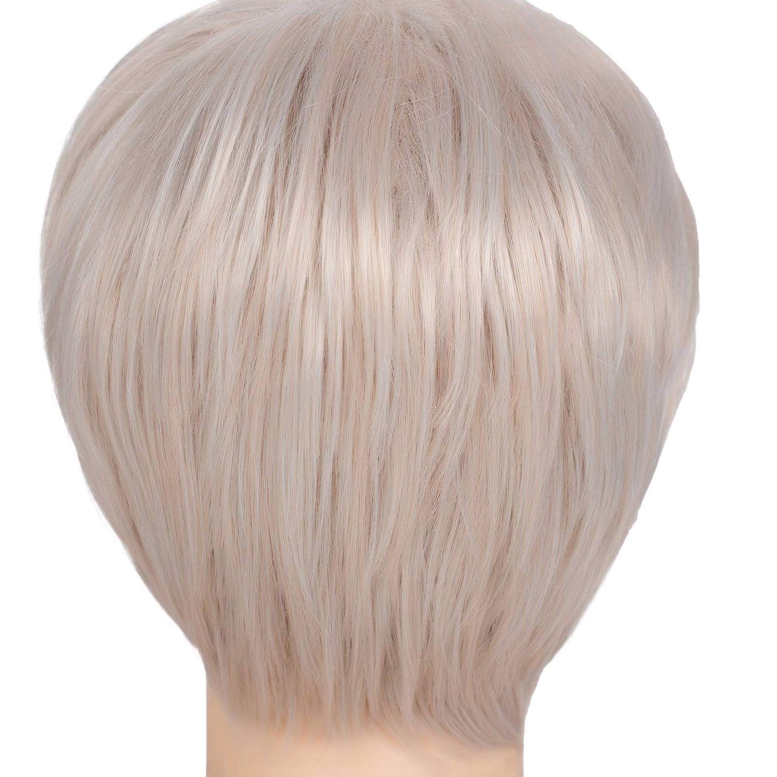 Swiking Short Pixie Cut Blonde Mix Grey Wigs for 1 Count (Pack of 1),