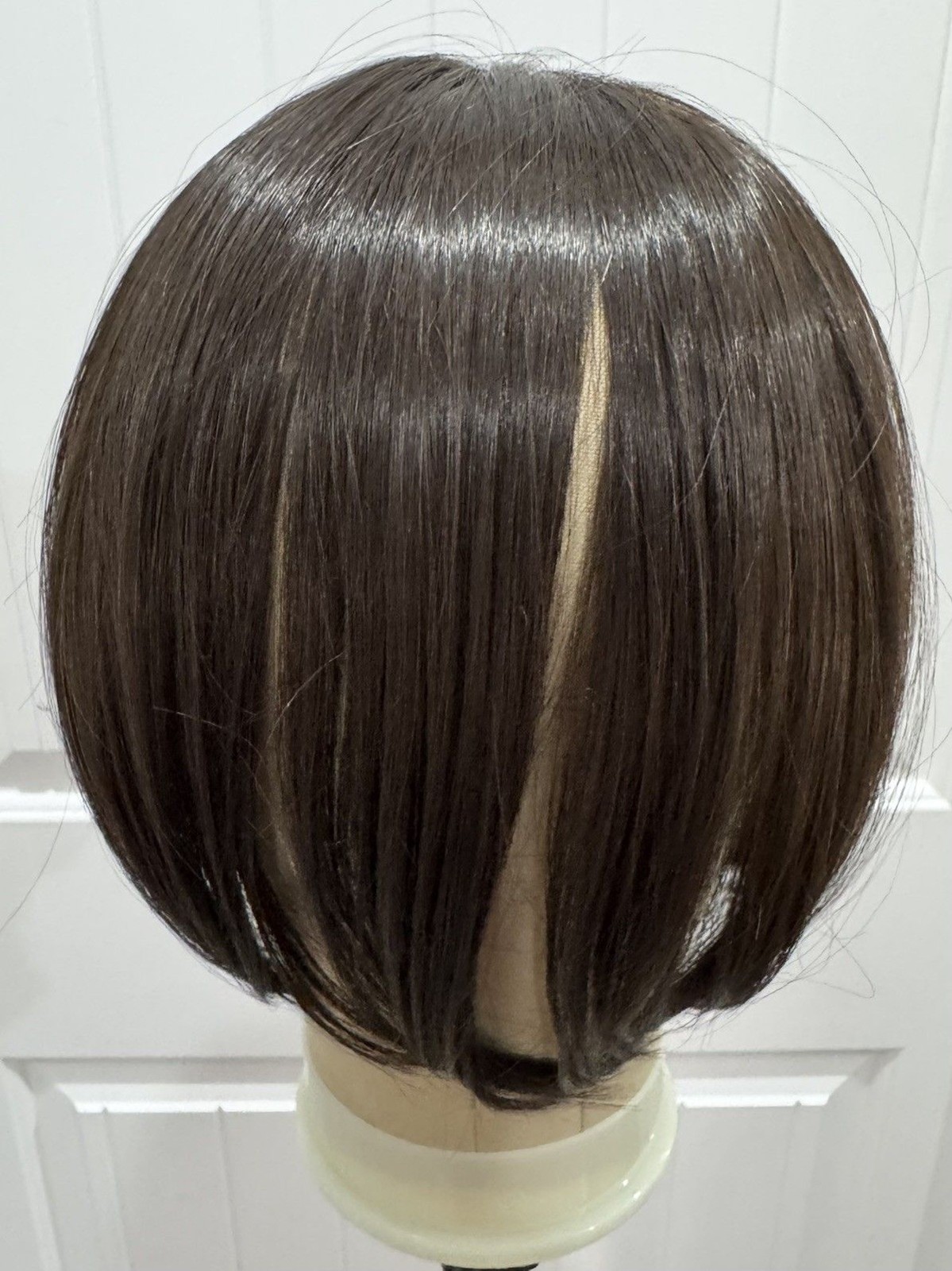 EUC Rene Of Paris Hair Topper – Easifringe 12” Fudgesicle / #6 dark brunette