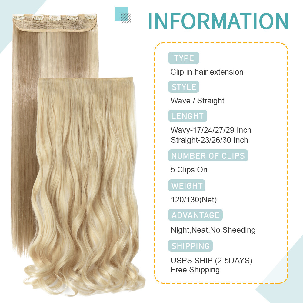 CLEARANCE Seamless Clip In as Human Hair Extension Real Soft Hair Weft Full Head