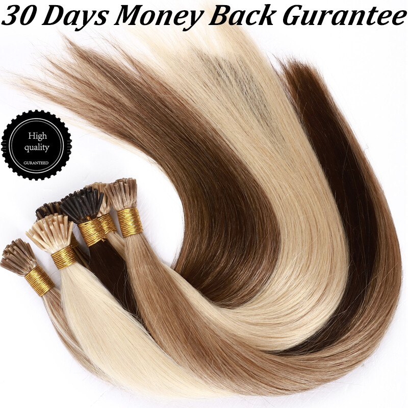 Super Pre Ponded Stick I Tip On 100% Remy Human Hair Extensions 1g/s 0.5g Blonde