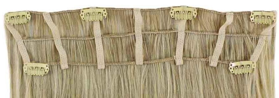 Adult Women’s Straight Blonde High Heat Clip-In Extension (24 in),ST-006