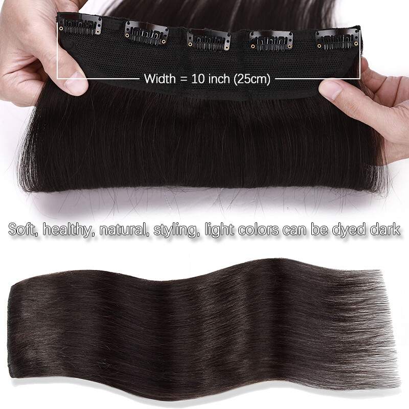 Russian One Piece Clip In 100% Real Remy Human Hair Extensions 3/4 Full Head