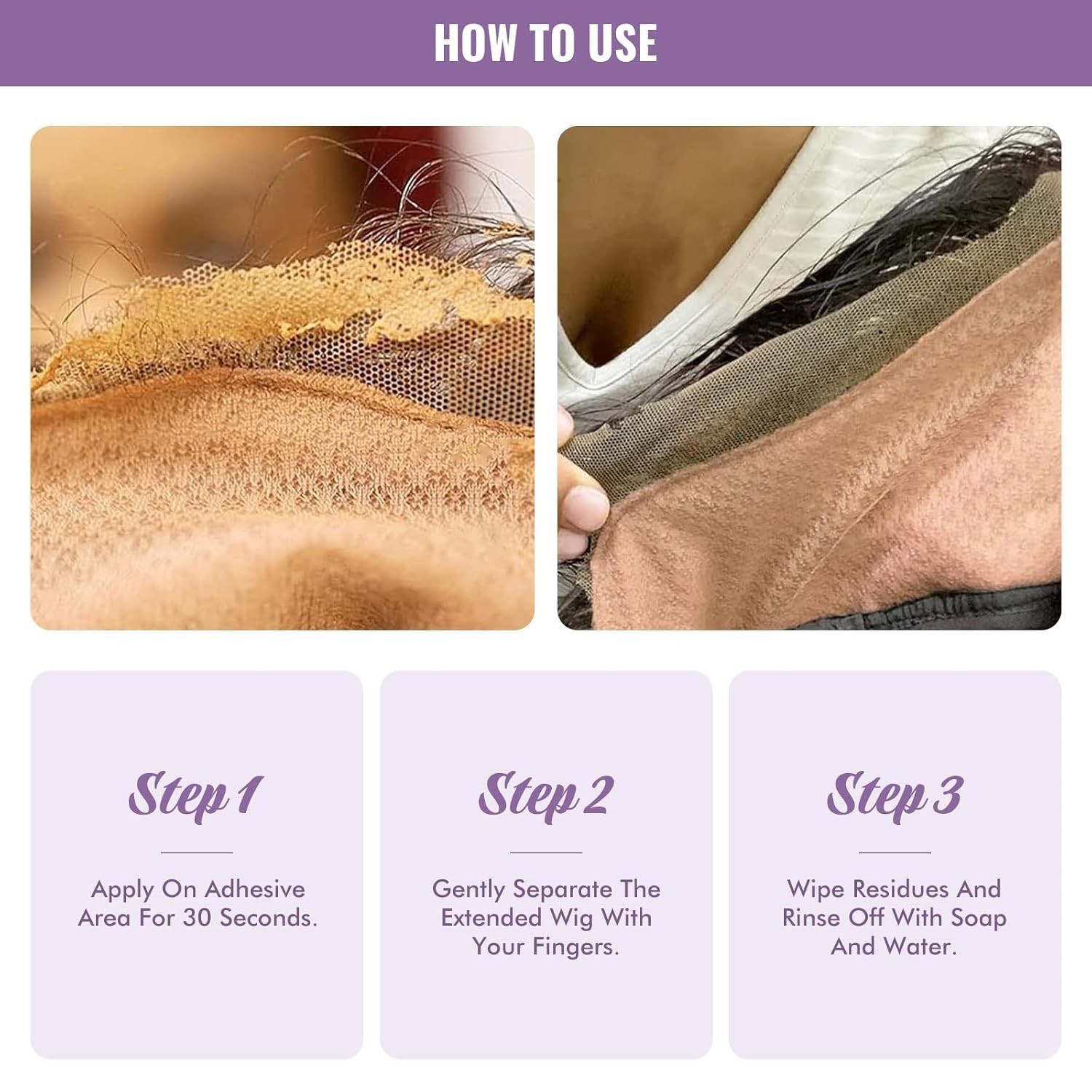 Gentle Lace Glue Remover for Wigs and Hair Extensions – Waterproof Formula