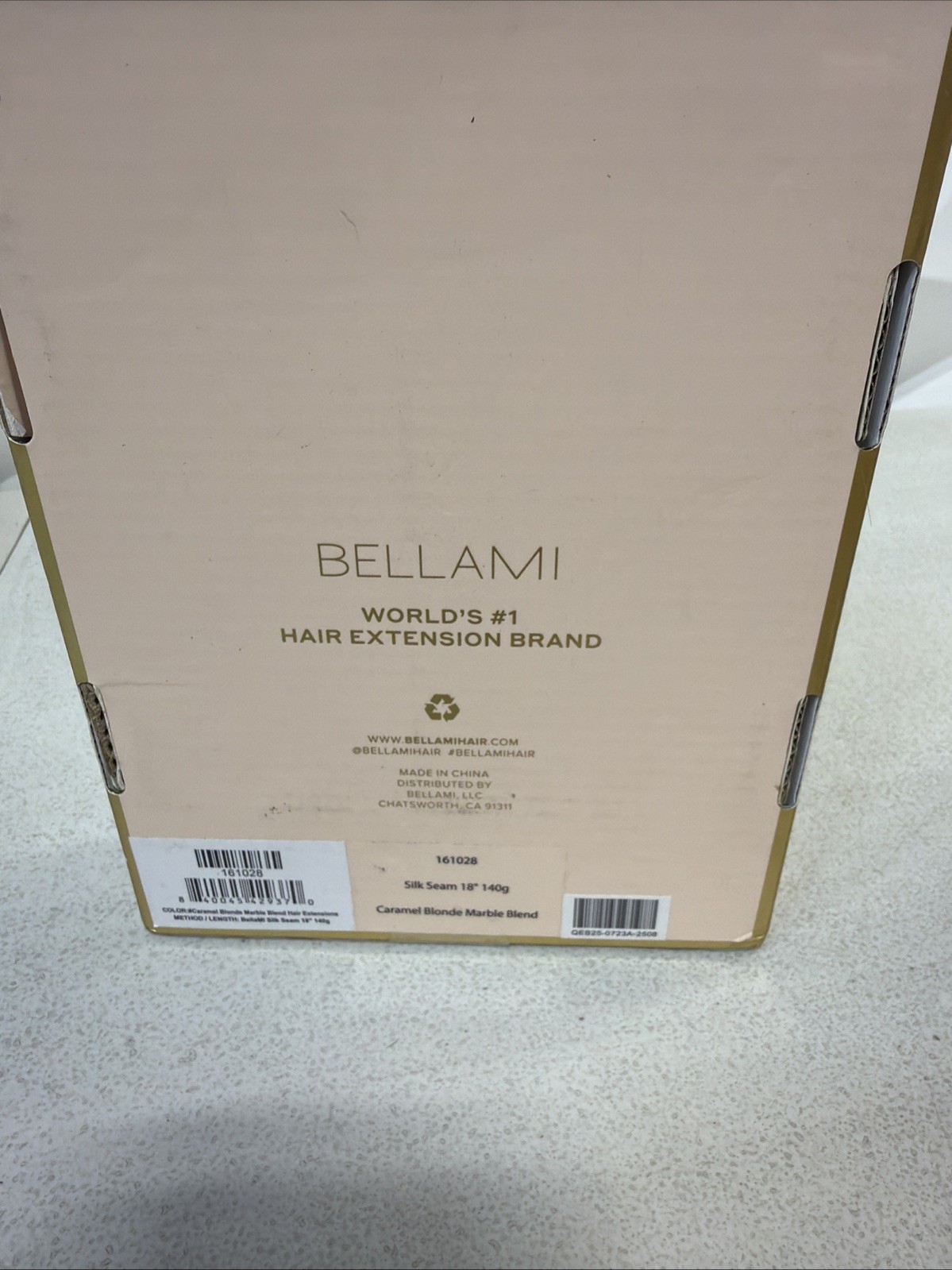 BELLAMI SILK SEAM CARAMEL BLONDE MARBLE BLEND 18in 140g