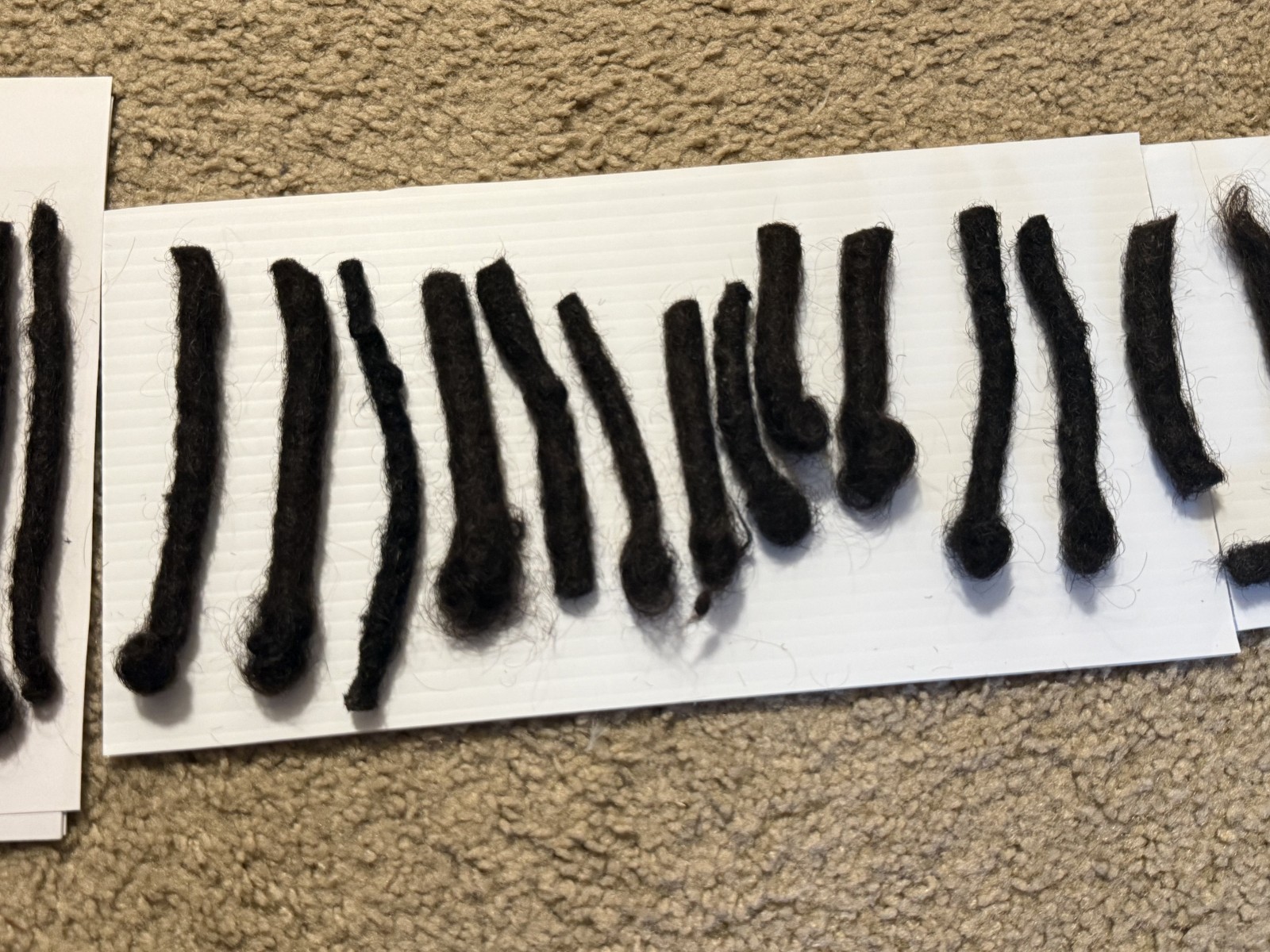46 human hair dreadlocks recently cut