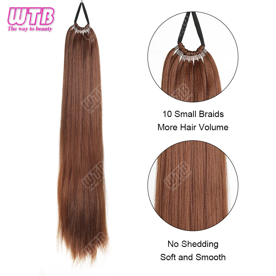 Synthetic Braided Wig Corn Perm Curly Ponytail Braided Wig For Daily Wear