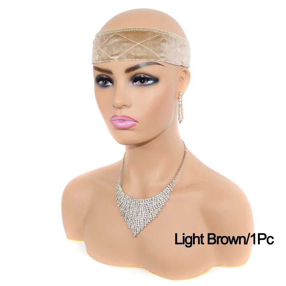 Velvet Wig Grips Headband Adjustable Grip Headbands For Lace Frontal Wigs Non-sl