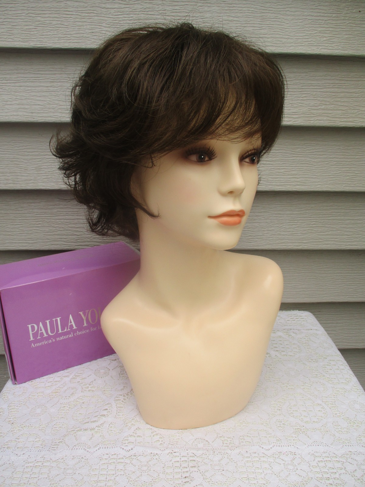 Paula Young Wig DANI Color #8 MEDIUM BROWN Layered Style UNWORN Read