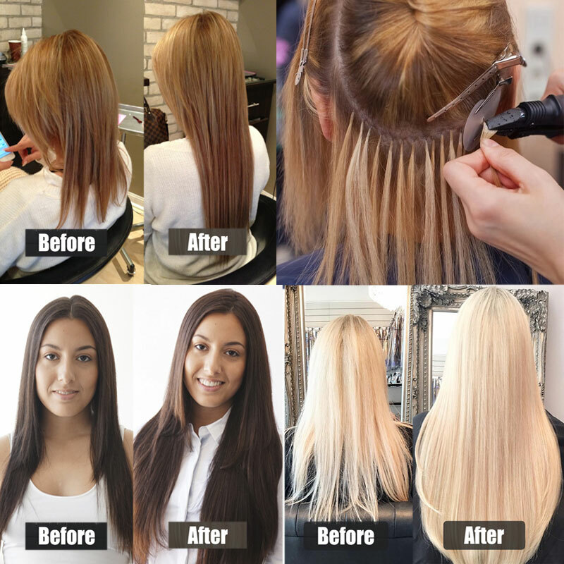 Nail U Tip Pre Bonded 100% Human Remy Hair Extensions 200strands Thick Highlight