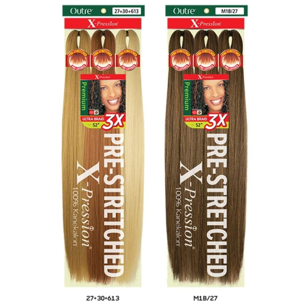 Outre X-Pression 100% Kanekalon 3X Pre-Stretched Ultra Braid