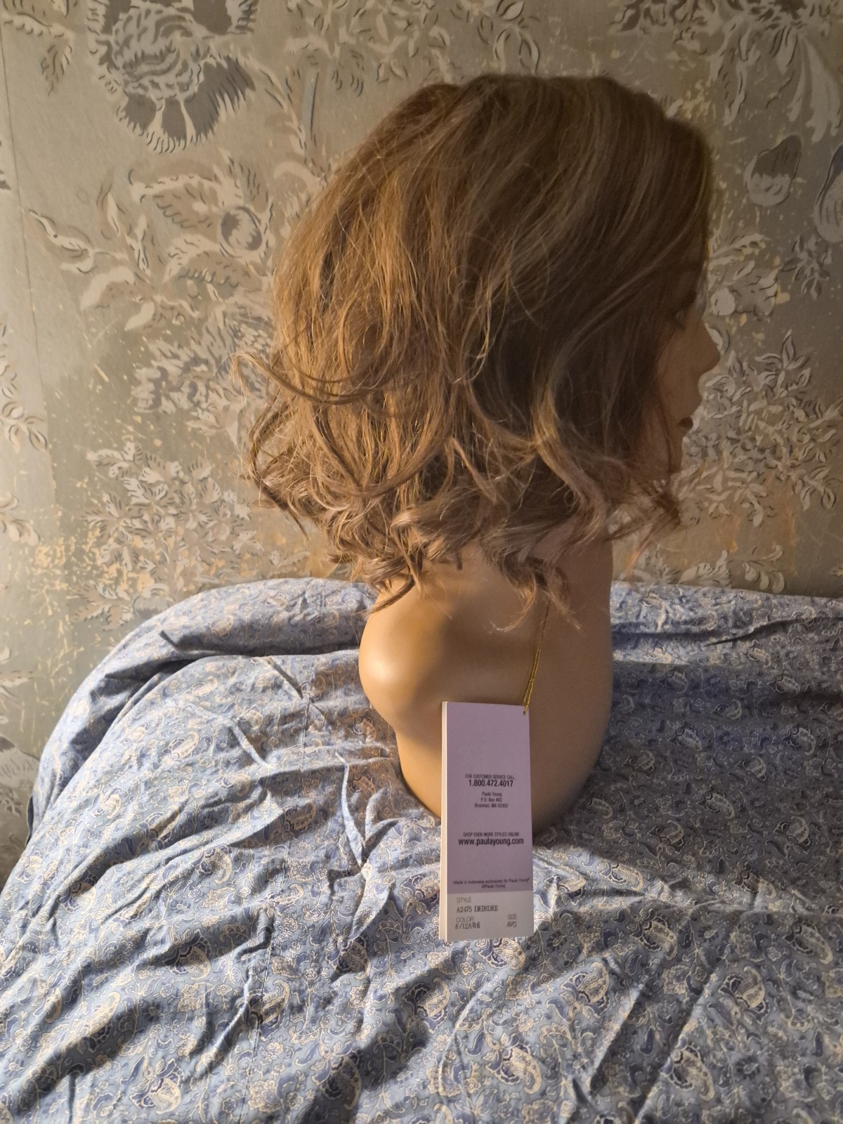 Paula Young Deirdre A2475 Light Brown Wavy Layered Synthetic Wig Classic Cap New