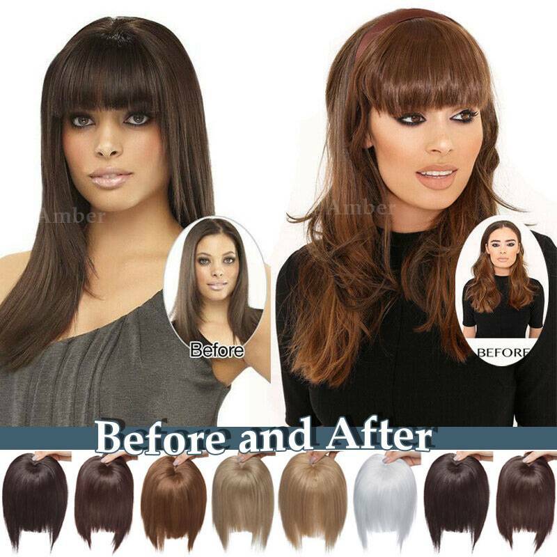 Real Short Full Head Band Topper Hair Piece As Human Hair Extension Straight MH6