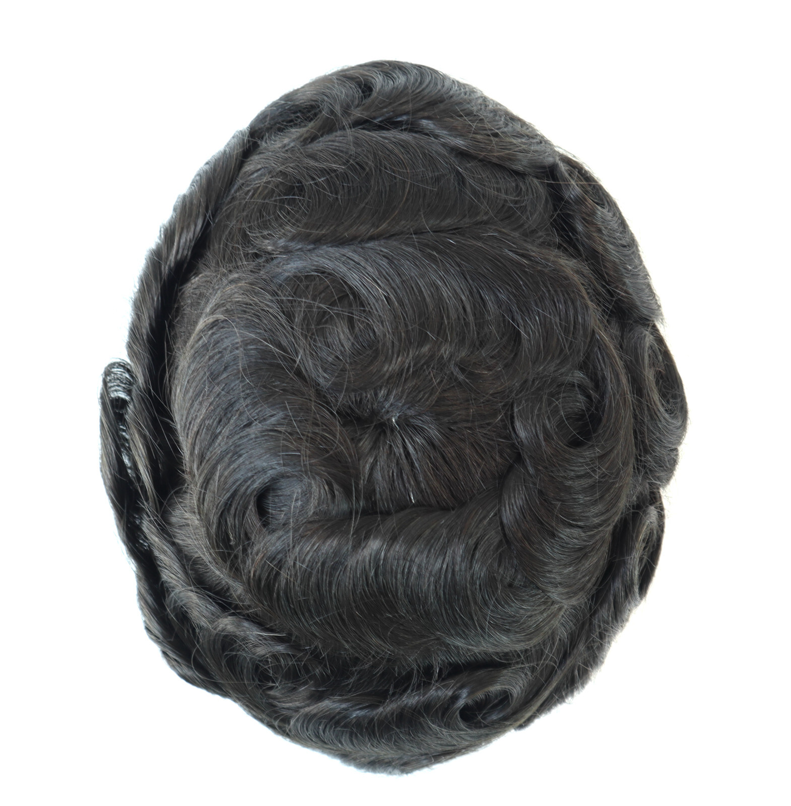 Toupee For Men Human Hair Lace Q6 Thin Skin Replecement System Hairpiece 8’X10”