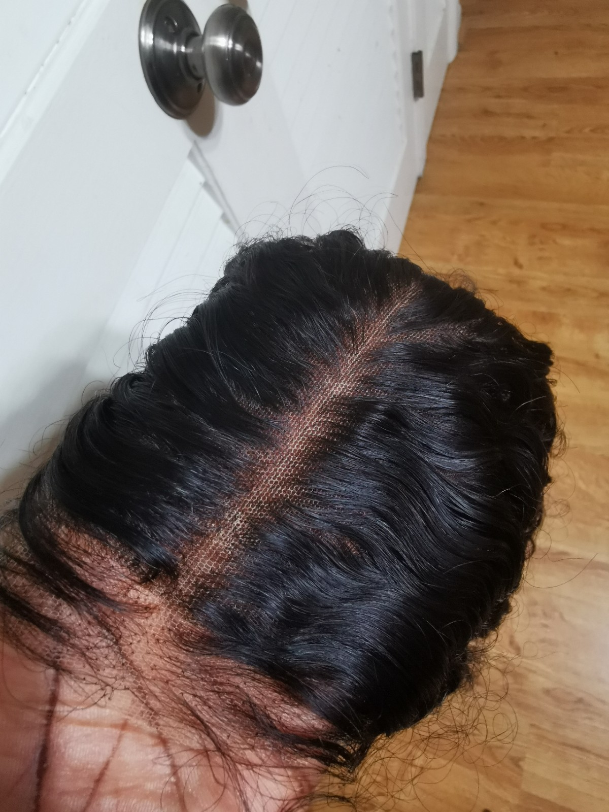 Custom High Quality Sexy Deep Curly 26” Virgin Human Hair Wig 1B