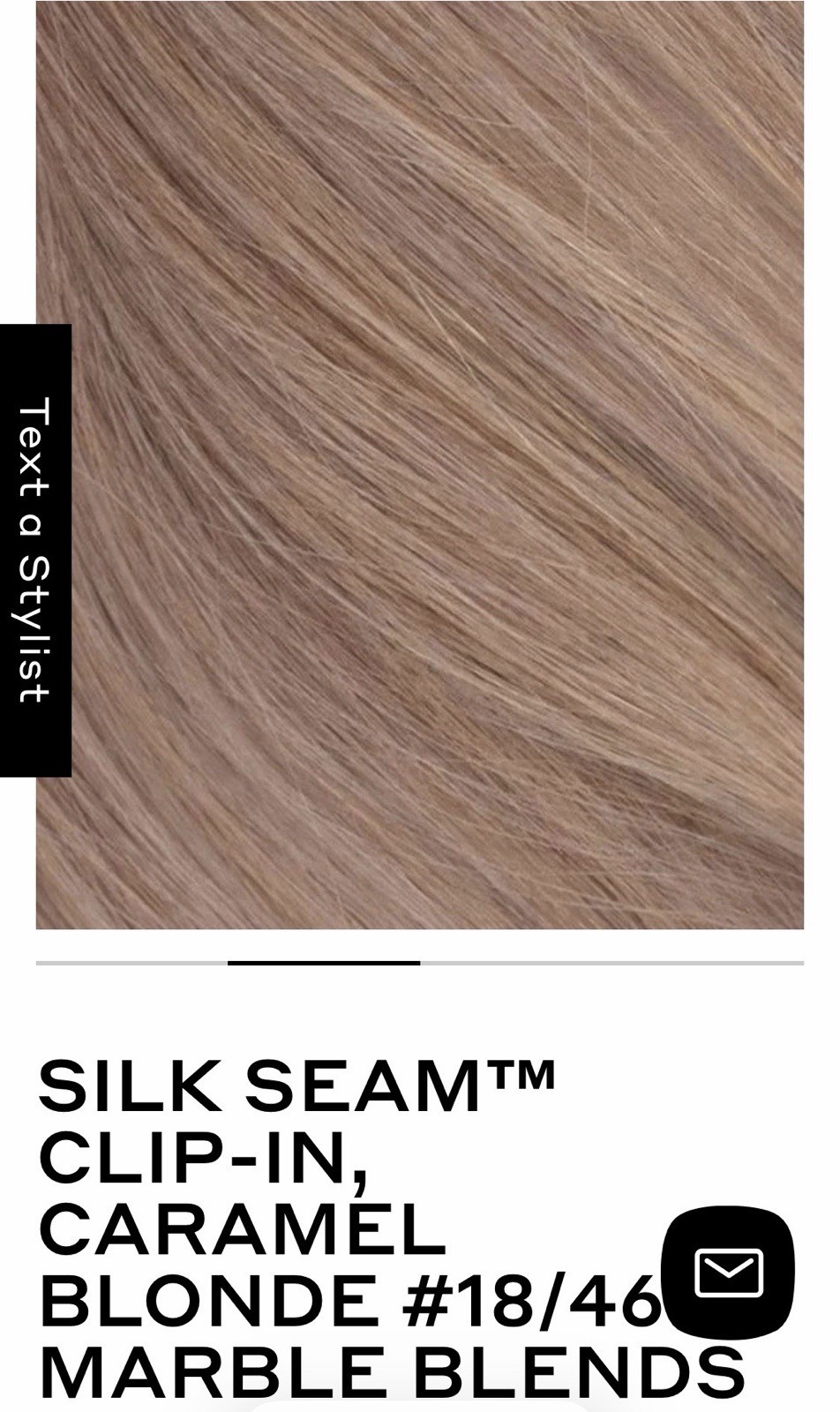 BELLAMI SILK SEAM CARAMEL BLONDE MARBLE BLEND 18in 140g