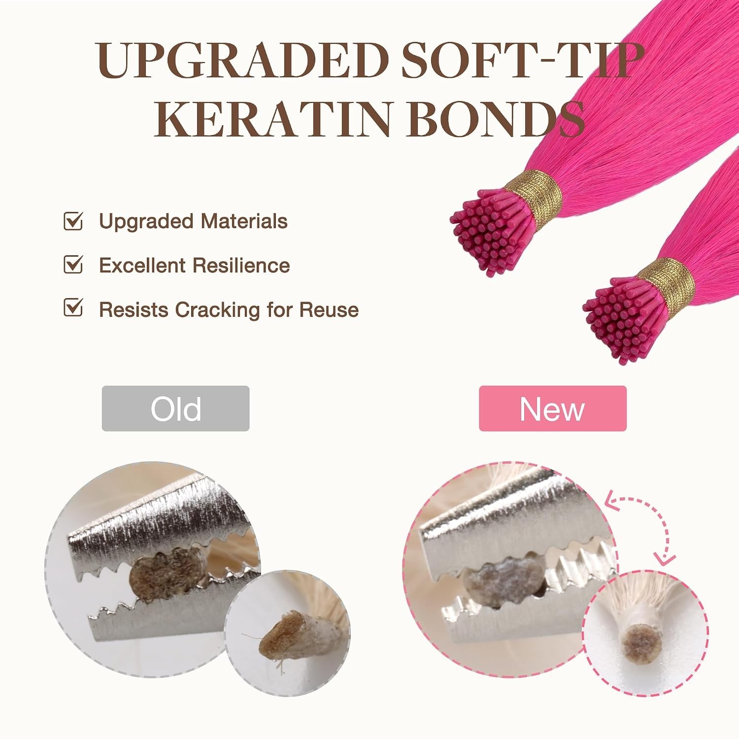 Colored I Tip Hair Extensions, Real Human Hair, 20inch 50g 50S, Cold Fusion I…