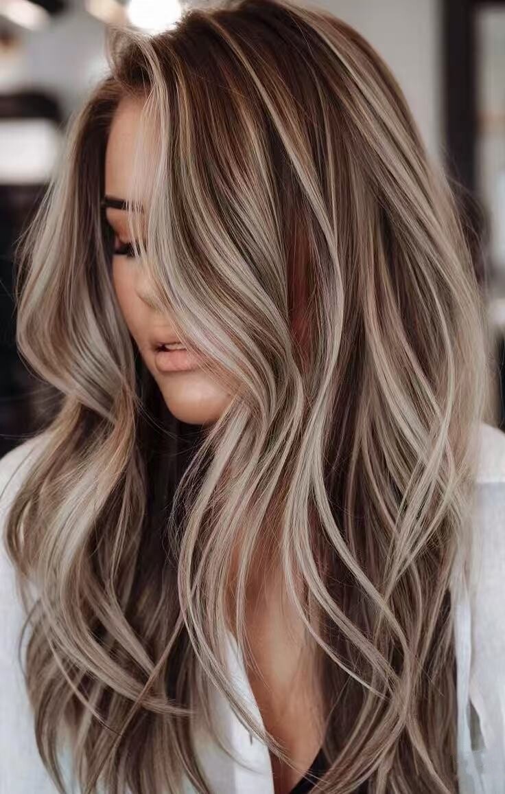 24Inch’ Brown Blonde Straight 13×4 Lace Front Human Hair Wig for Daily