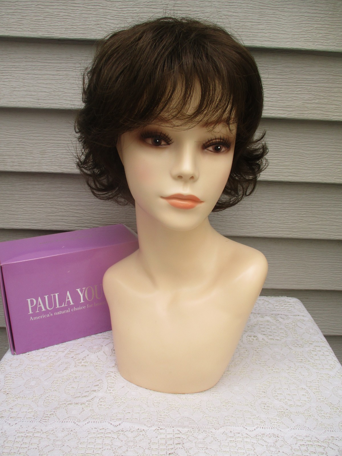 Paula Young Wig DANI Color #8 MEDIUM BROWN Layered Style UNWORN Read