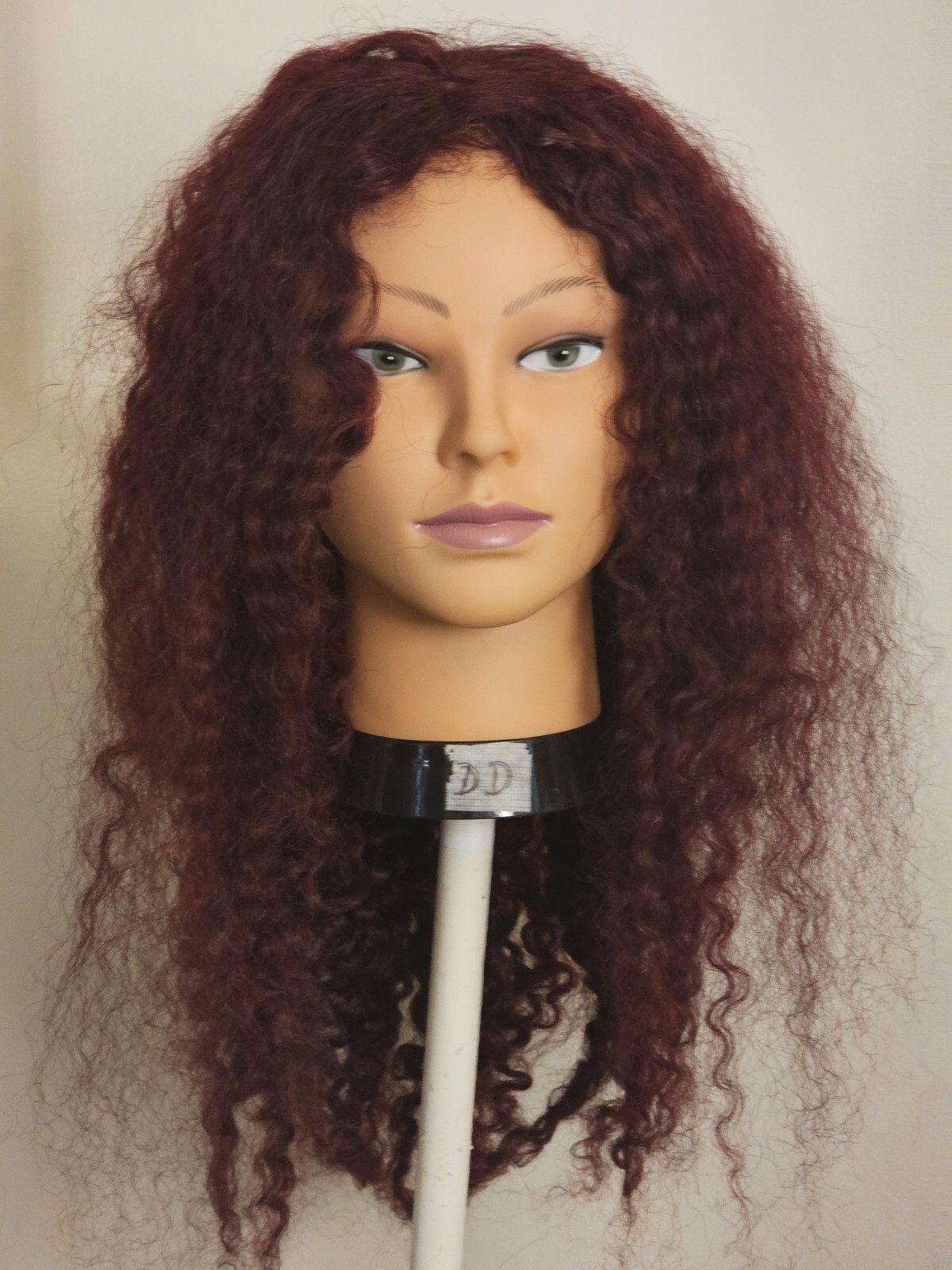 High Quality regular Top Reddish 24″ curly wavy 100% Virgin Human Hair Lace Wig