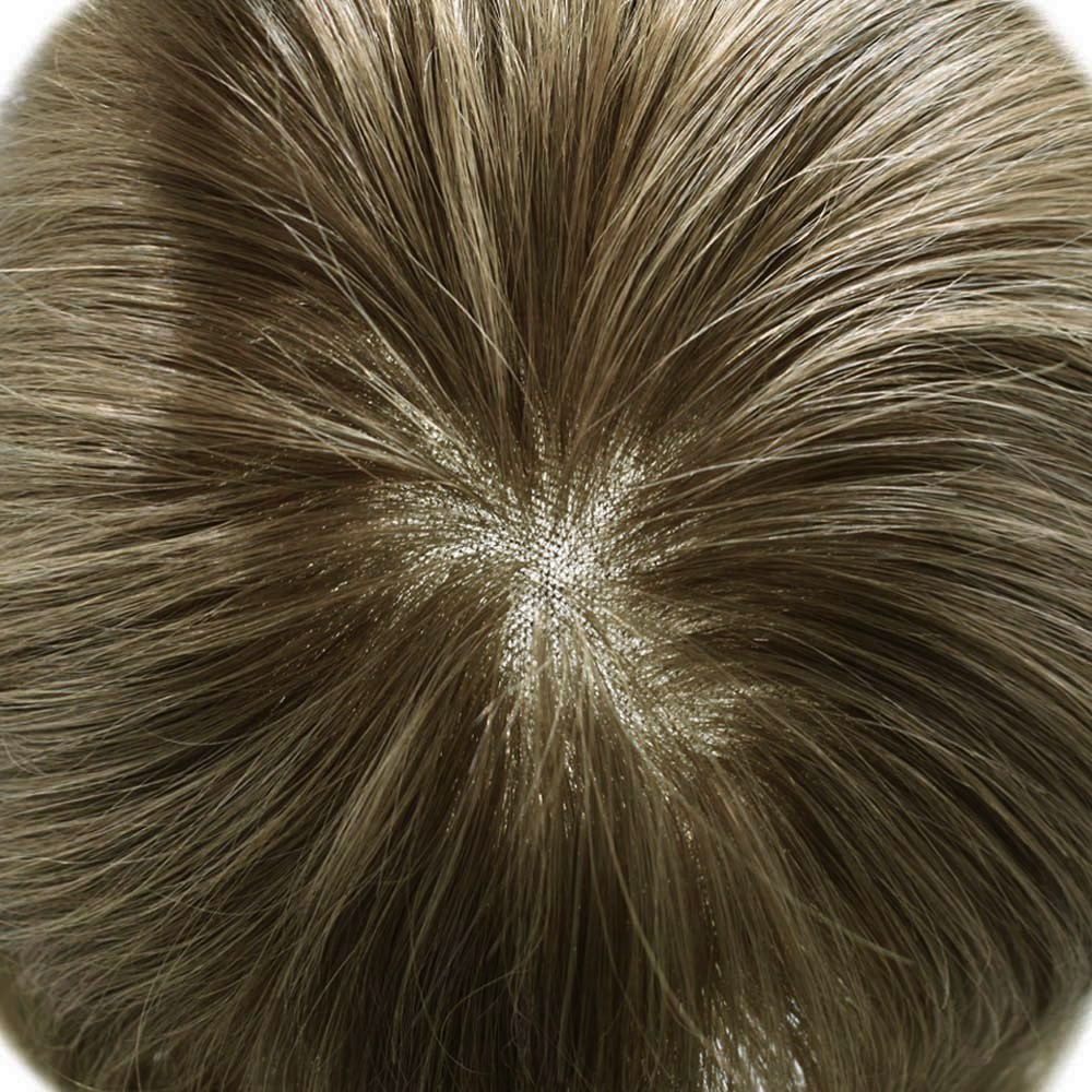 French Lace Front Mens Toupee Hairpiece Human Hair Replacement System Natural US
