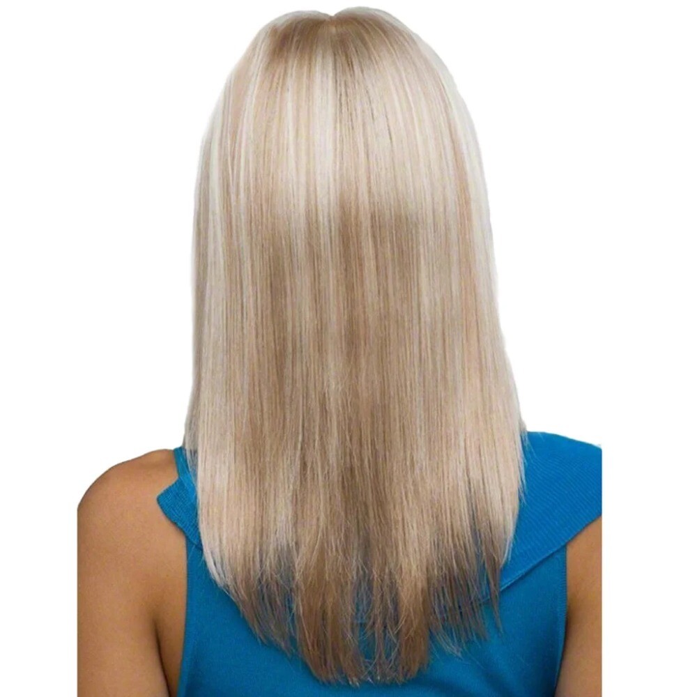 Women Long Curly Brown Natural Wig Glueless Wig Heat Synthesis Adult Female Wig