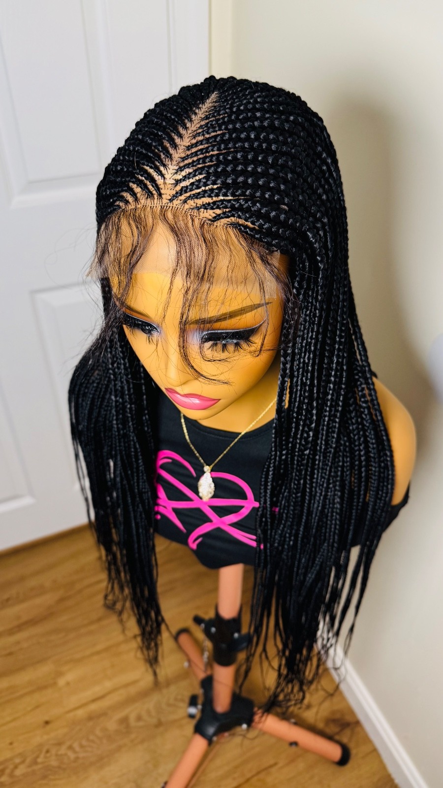 braided wig closure Easy Wear Ready To Ship