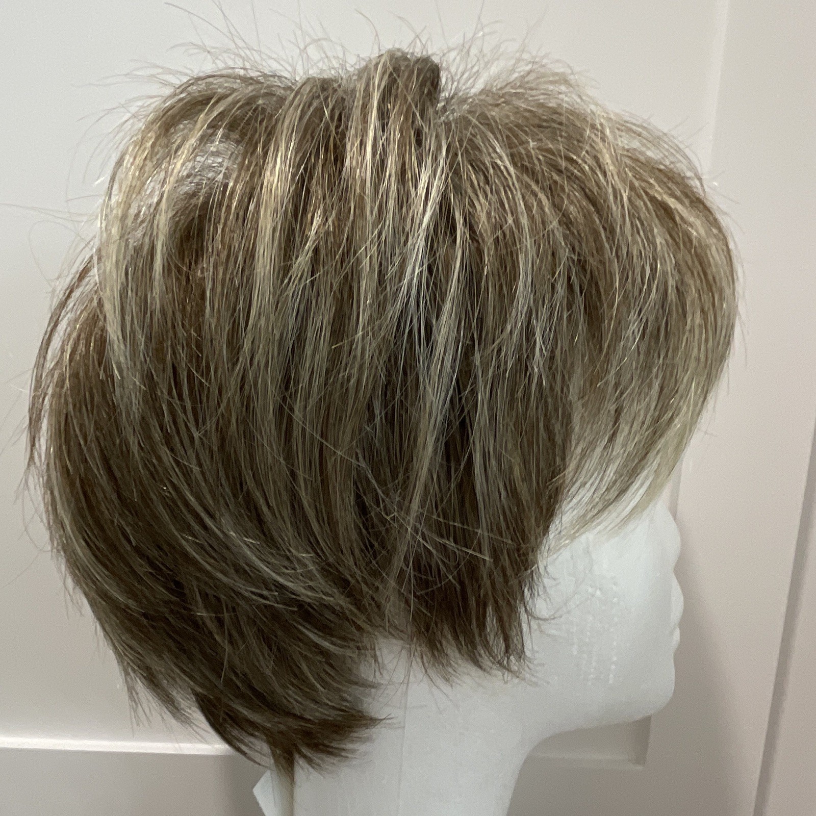 Secret Wigs Selma Synthetic Short Layered Straight Wig Classic Cap Frosted Blond