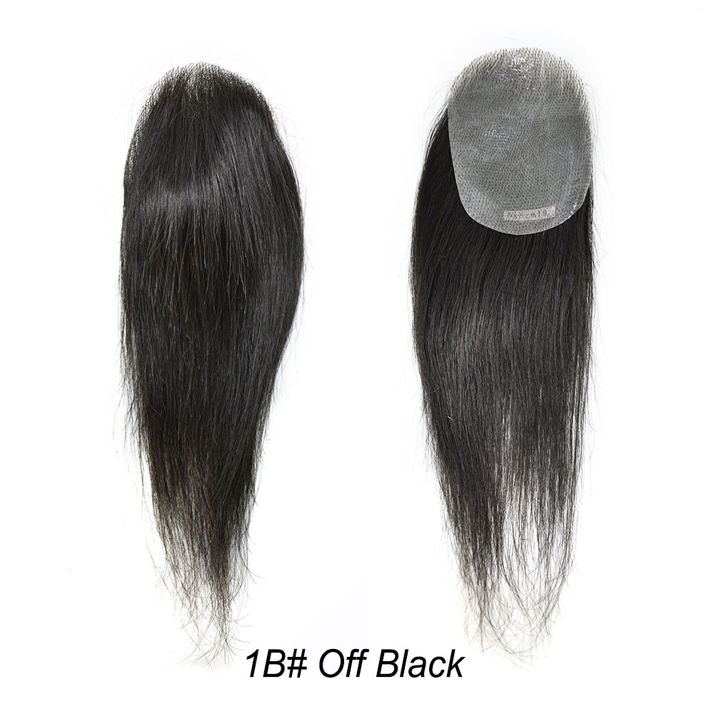 Invisible Women Topper Full Poly Human Hair Top Piece Skin Pu Toupee 6″-16″ US