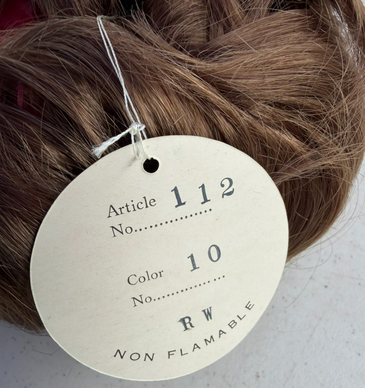 Normandy Hall 100% Teklan Modacrylic Fiber Brown Wig NWT w/ Plastic Packaging