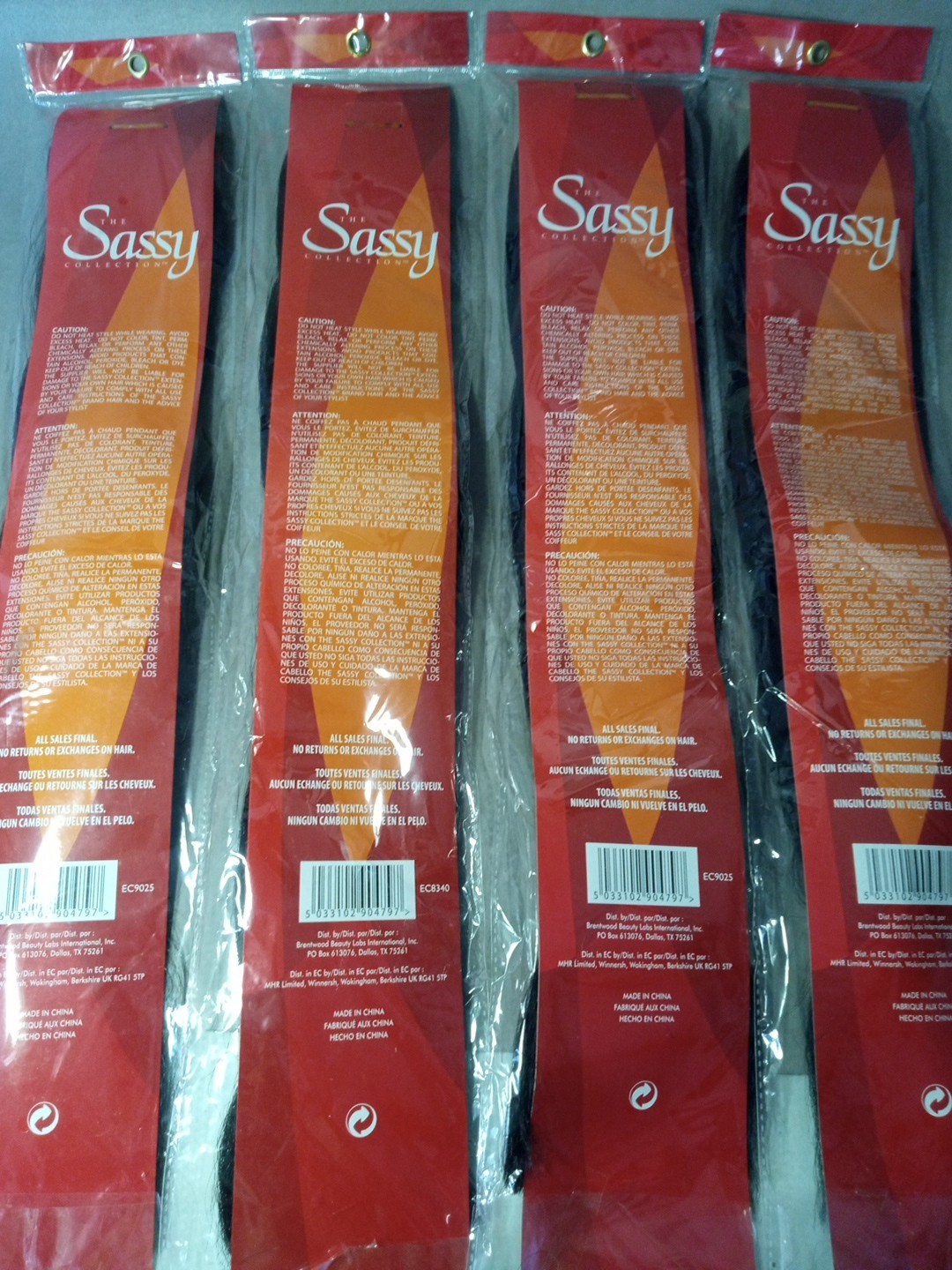 4 Packs The Sassy Collection 100% Kanekalon Jumbo Braid Color 1B Brown New