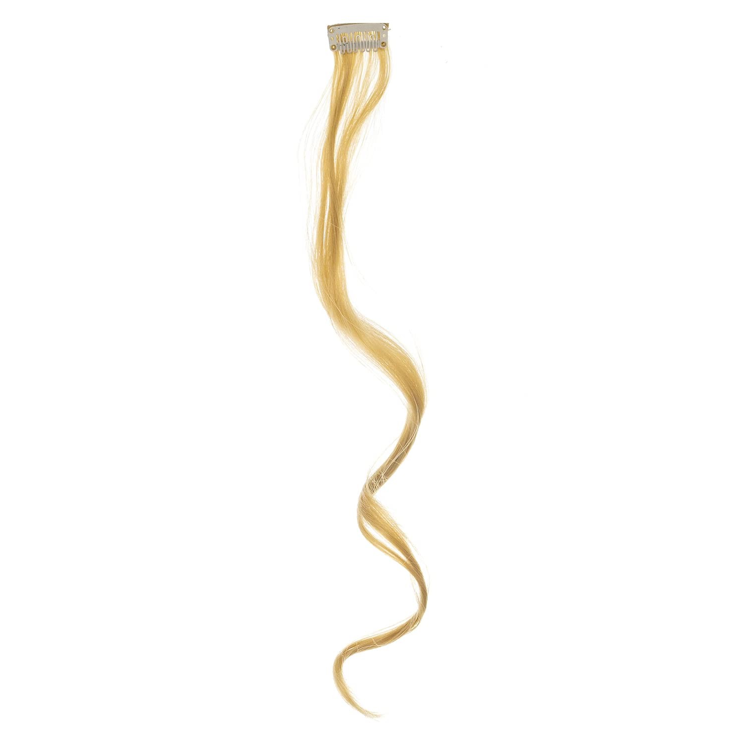 SWACC 12 Pcs Curly Wavy One Color Party Highlights Clip on in Hair Extensions Fo