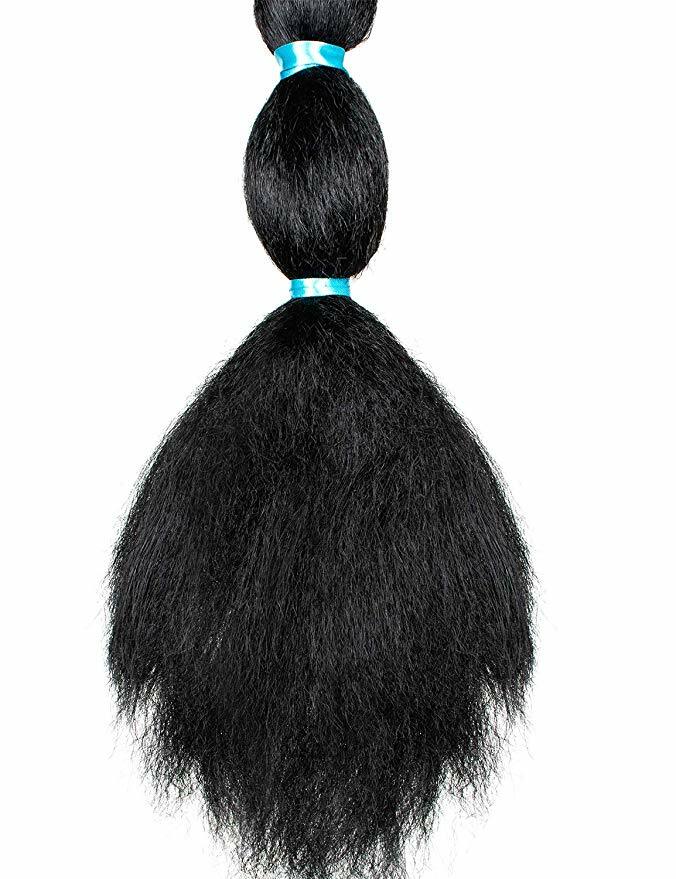 Adult Aladdin Princess Jasmine Cosplay Black Wig w/Ribbon for Halloween Costume