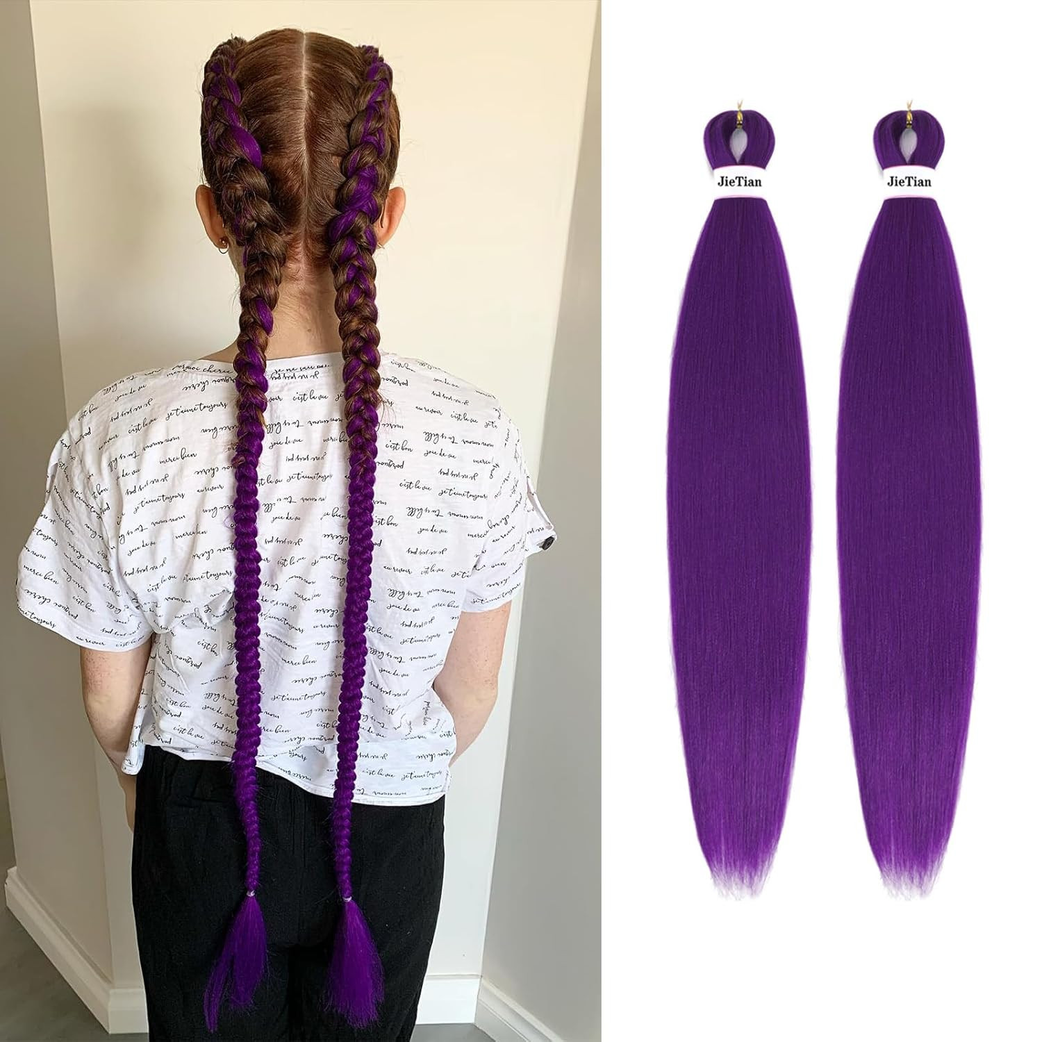 Pre Stretched Braiding Hair Ombre 30 Inch 8 Packs Synthetic Crochet Braids Hot W
